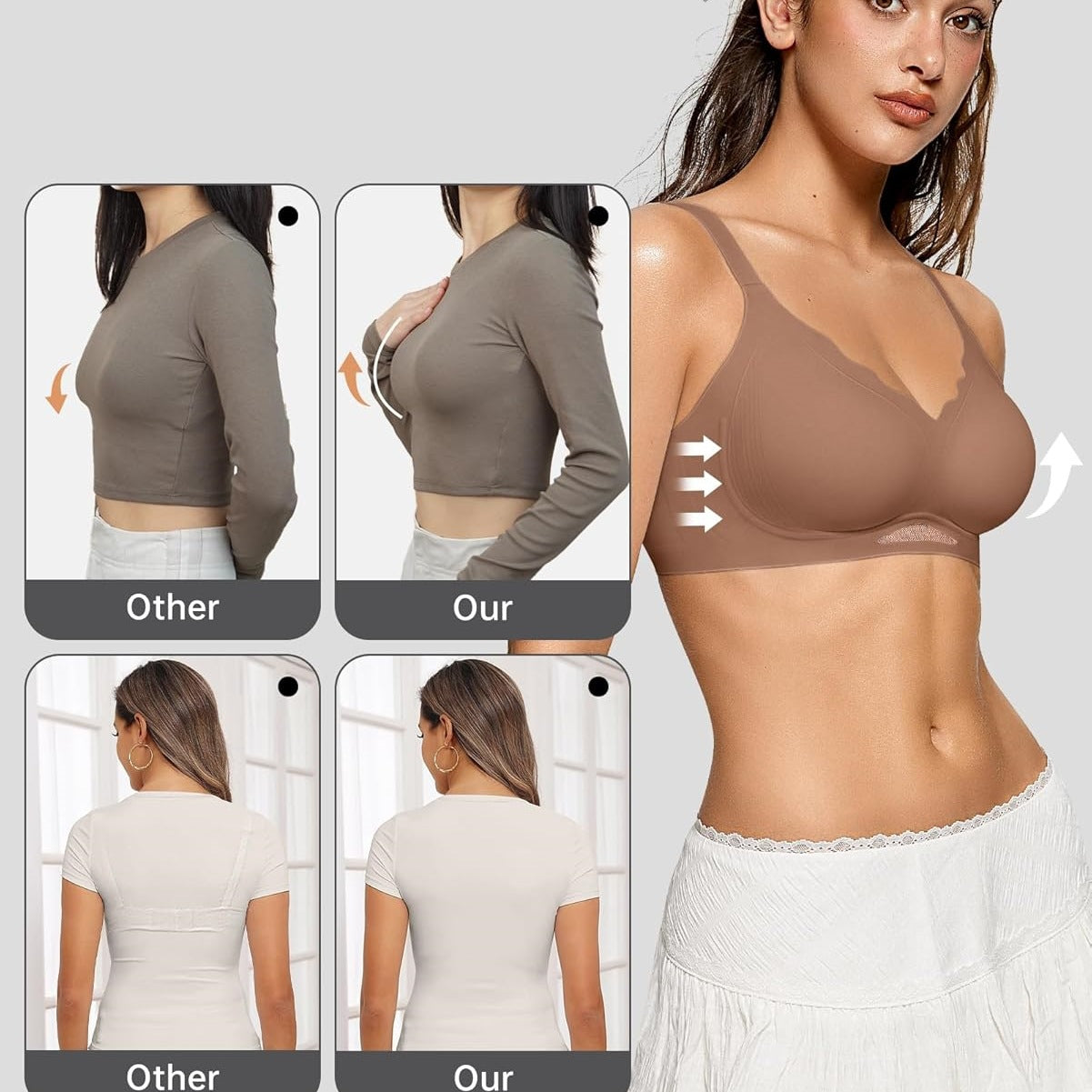 Soutien-gorge sans armatures
