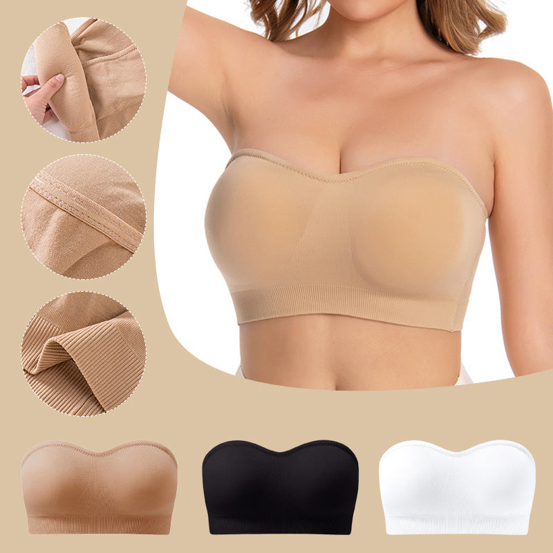 Bandeau silicone invisible push-up antidérapant