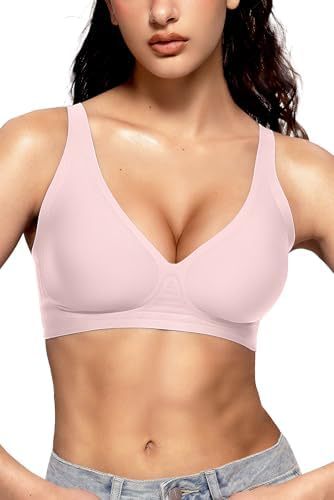 Soutien-gorge décolleté plongeant en V, sans armature