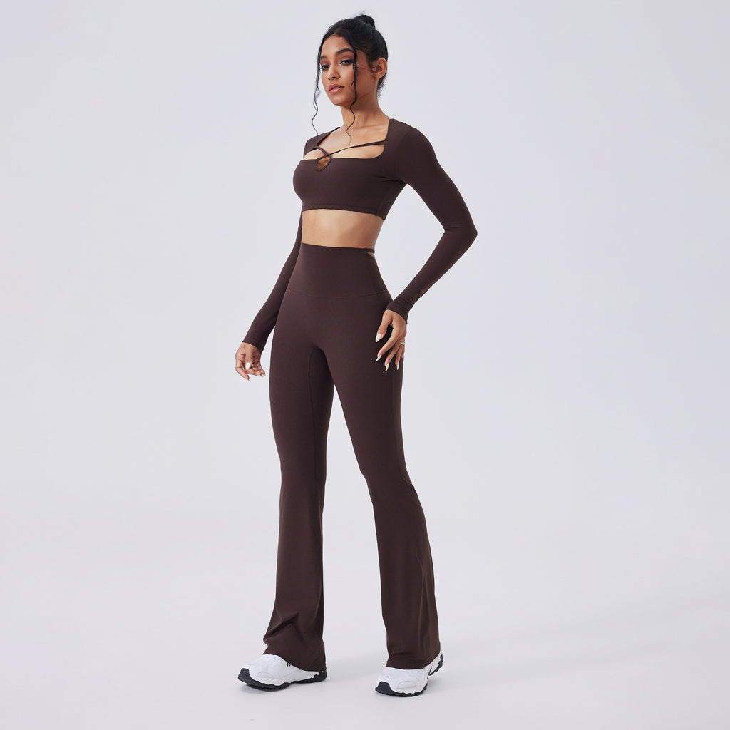 Set Yoga Taille Haute Évasé