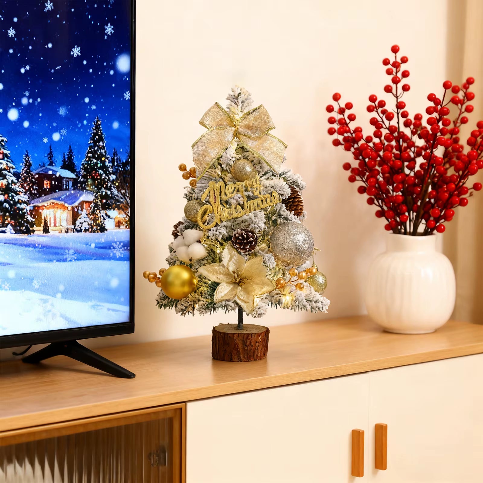 Mini arbre de noël 17,7 pouces